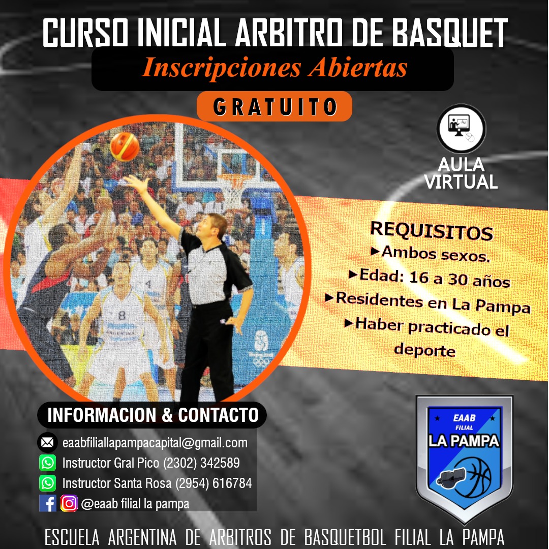 Se abrió la inscripción para el Curso Inicial de Árbitros